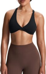 Women's Low-Intensity Sports Bra (Front Twist and Cross Straps)