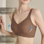 Bra and Panty Set Push-Up and Sports, Seamless Breathable Wireless Underwear Lingerie, Comfortable Intimate for Everyday Wear - Image 2