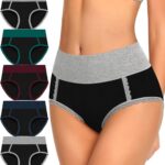 Women Underwear Cotton High Waisted Soft Briefs Full Coverage Comfort Panties Multipack